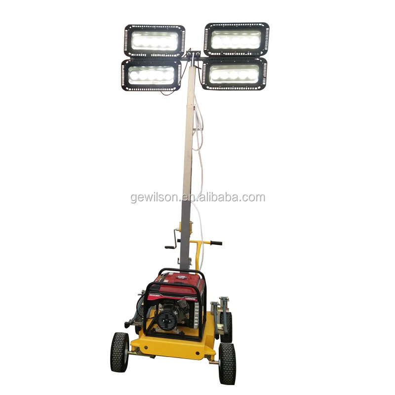 4x250w floodlight led mobile emergency lighting towers