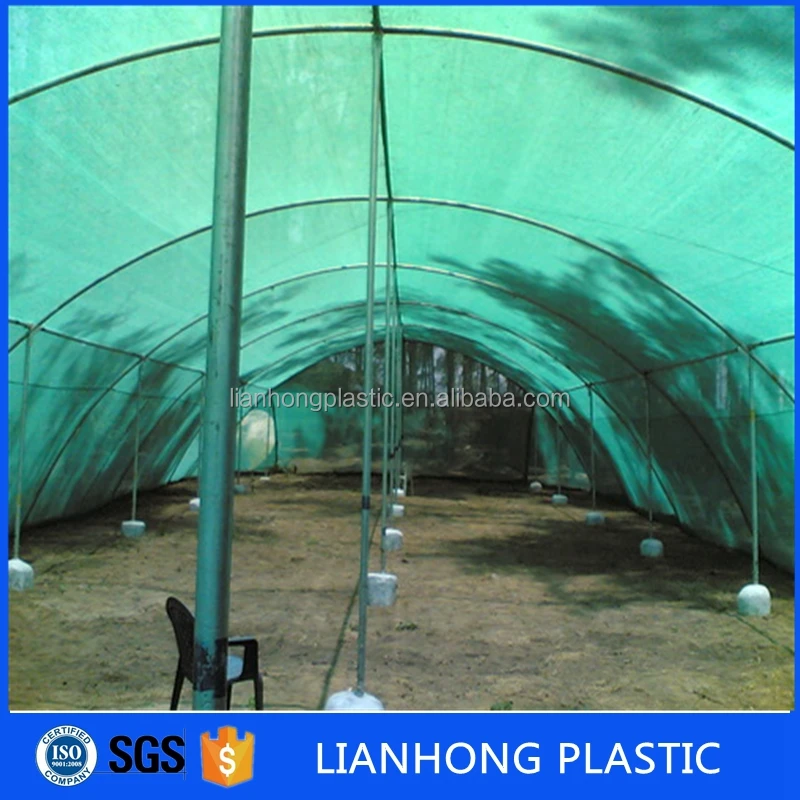 
100% virgin HDPE shade garden green sun shade net / netting / cloth for Greenhouse / Vegetable Nursery / Carport 