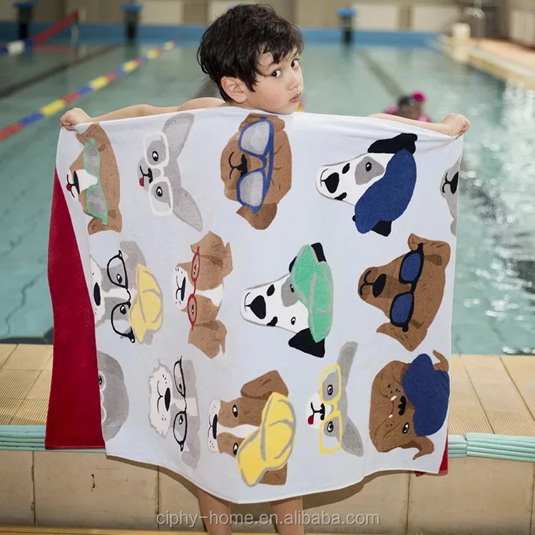 
100% Cotton Velour Terry Soft Quick Dry Lightweight Absorbent and Plush Children lovely Beach Towel Face Towel Hand towel Swi 