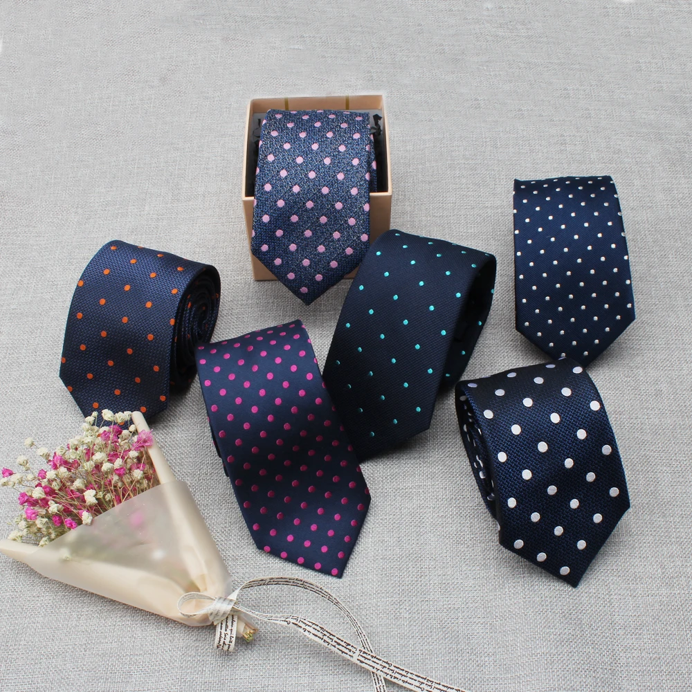 
Wholesale Customs Fashion All Kinds Of Silk Dot Neck Ties for Men 