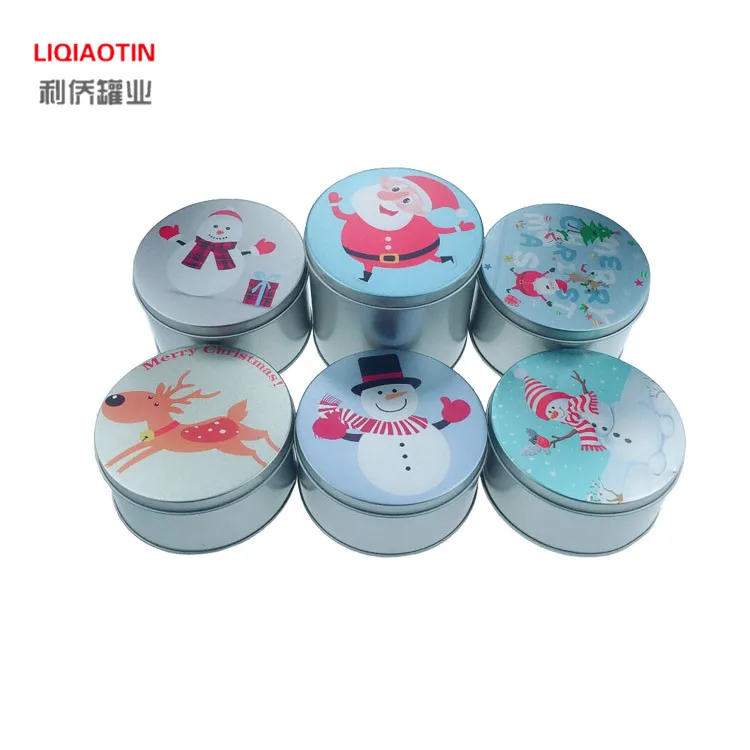  Жестяная коробка для рождественских подарков от производителя металлическая печенья 90*60 мм