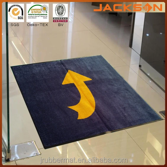 Welcome Doormat Printed Logo Rubber Floor Customized Mat