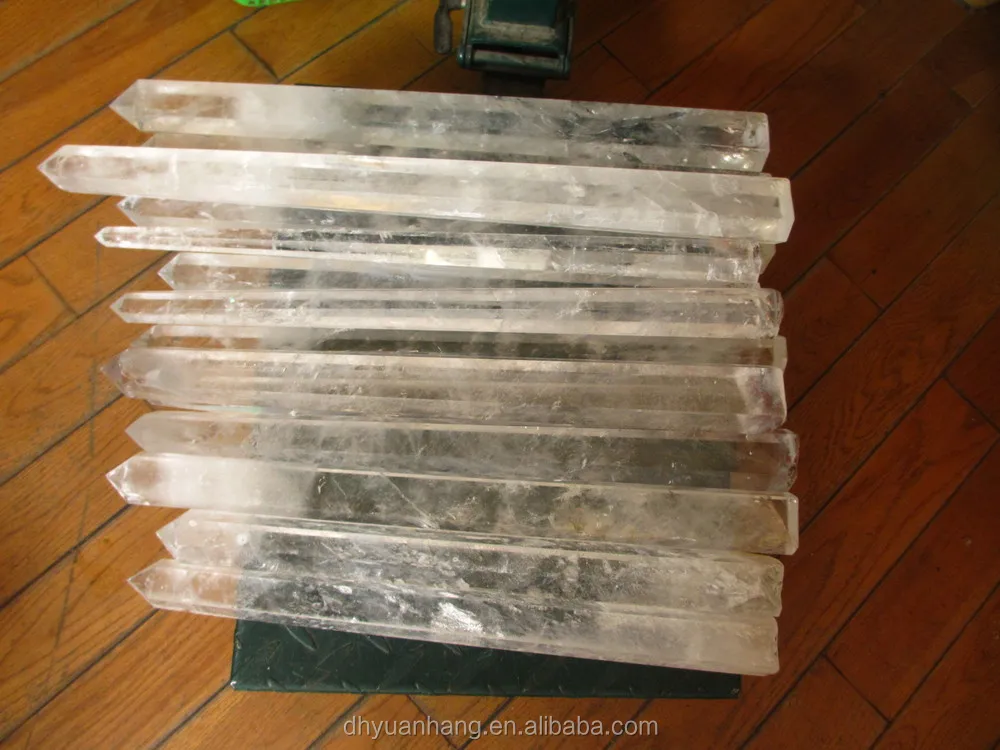 Long slim clear quartz rough rock crystal quartz points,rough crystal point