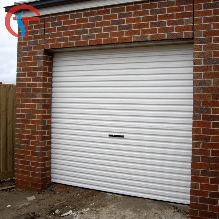 Motorized electric roller down shutter door,Remote electric roll down gate,Galvanized-steel electric roll down door