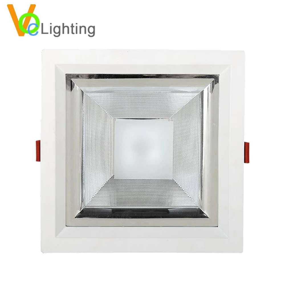 Square Shape Aluminum Recessed 8 Inch COB LED Downlight
