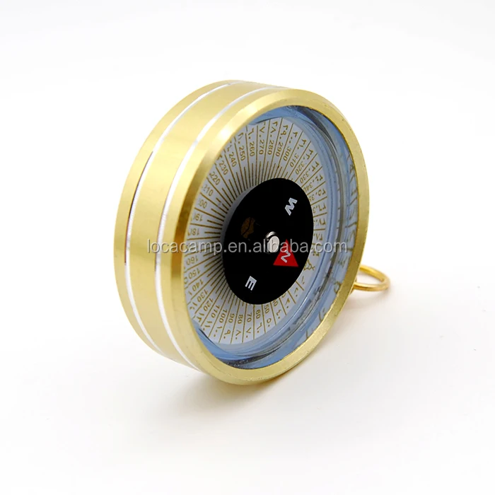 Muslim Prayer Compass Portable Qibla Direction Finder Compass with Pouch Pocket Aluminum material