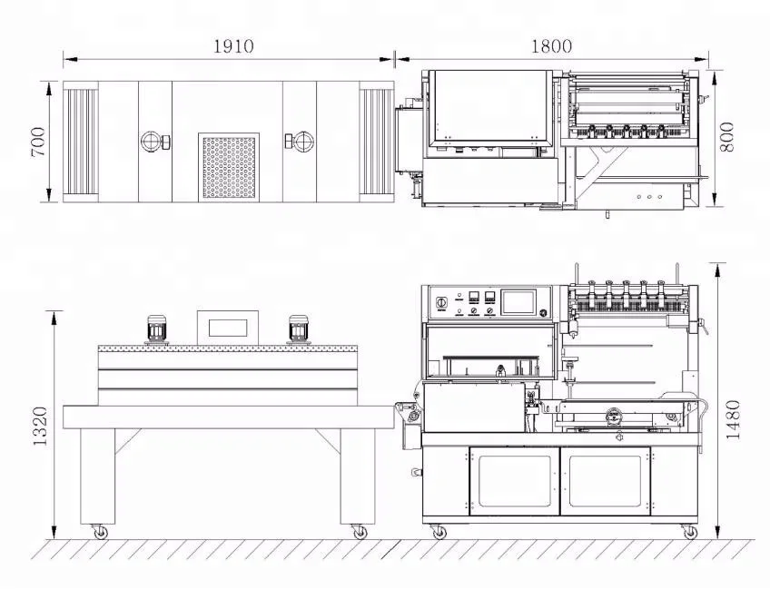 cookie box heat and shrink packaging machine