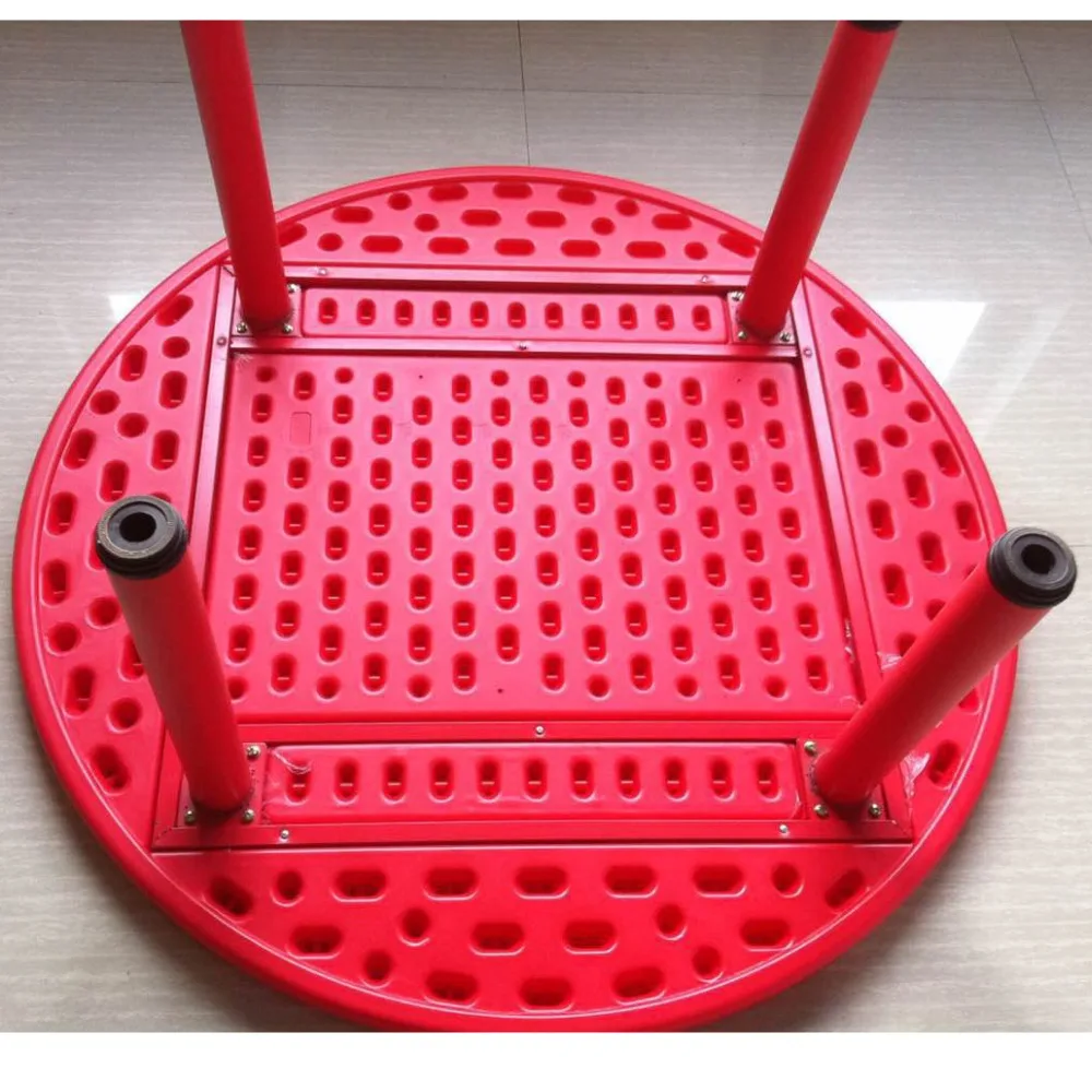 School moulded plastic round study reading eating desk and bench weight for kids