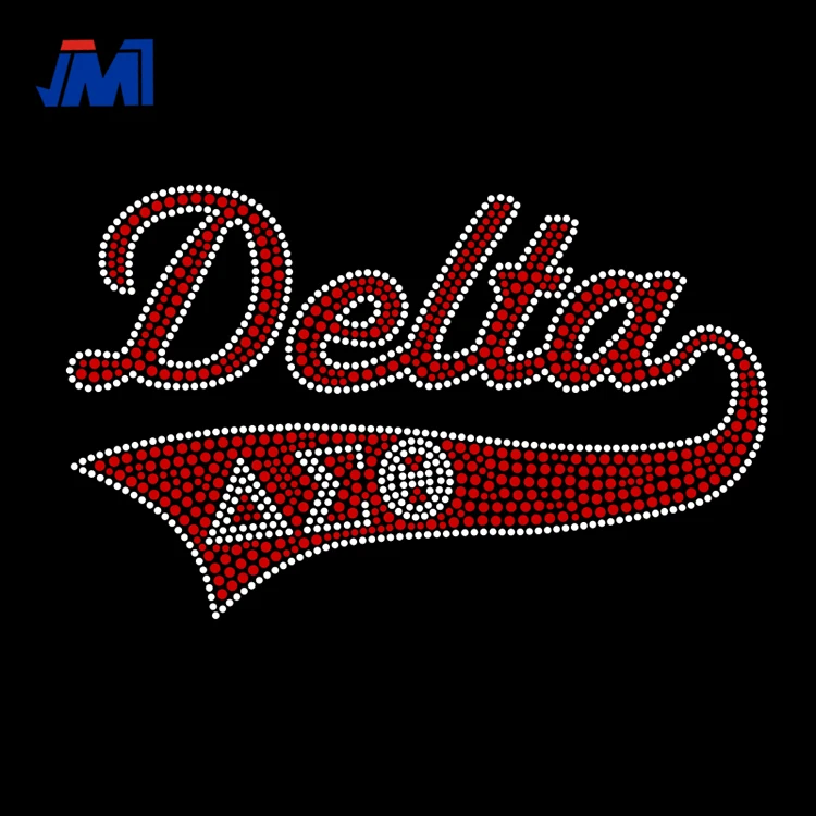 Delta Sigma Theta Rhinestone Iron On Transfers