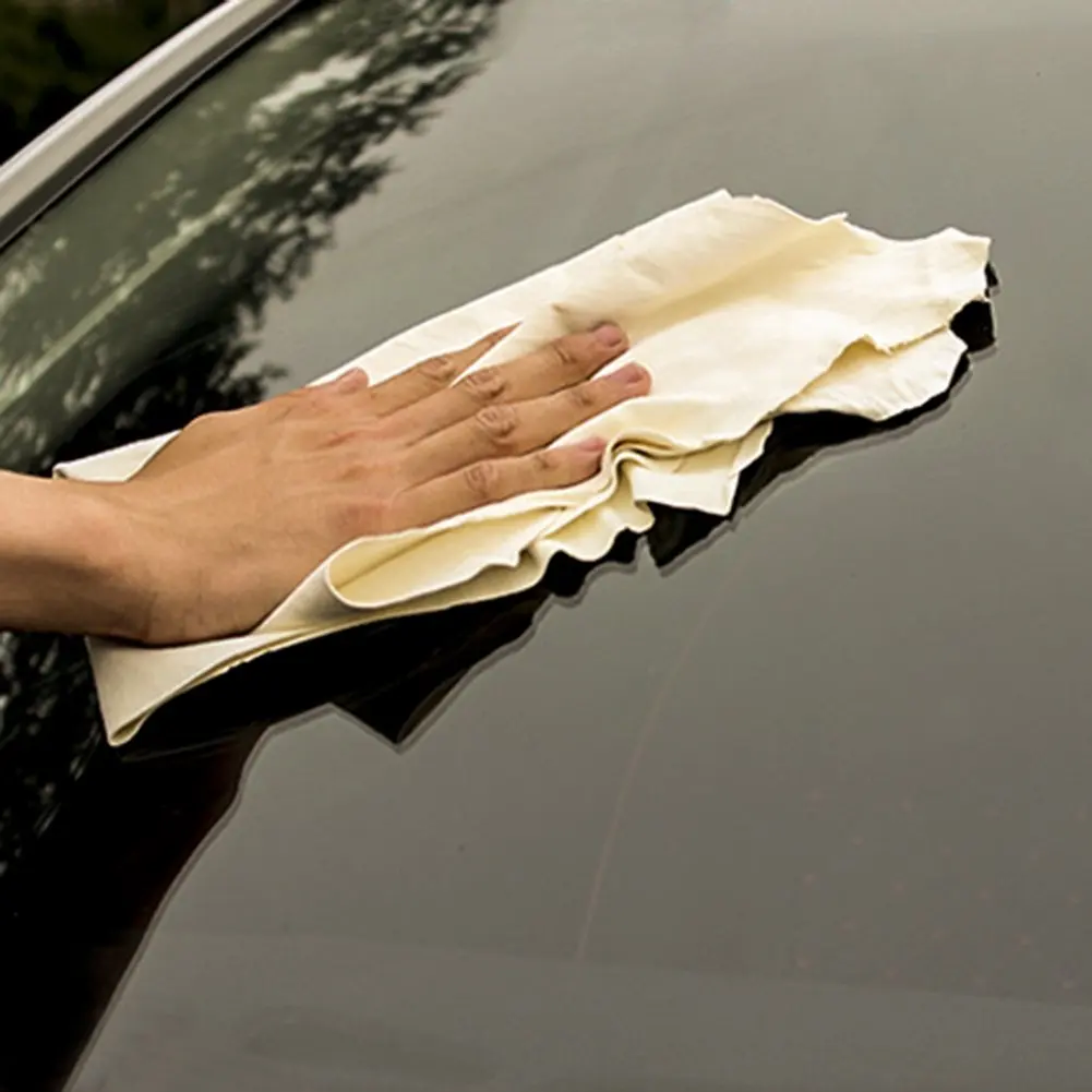 
Premium Genuine Absorber Chamois/Shammy Leather for Car Cleaning Synthetic Chamois Car Cleaning Cloth 