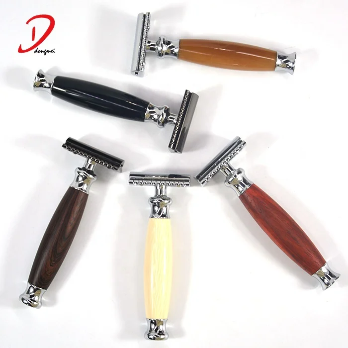 DM New Customer logo Barber shaving razor Double sides shaving razor