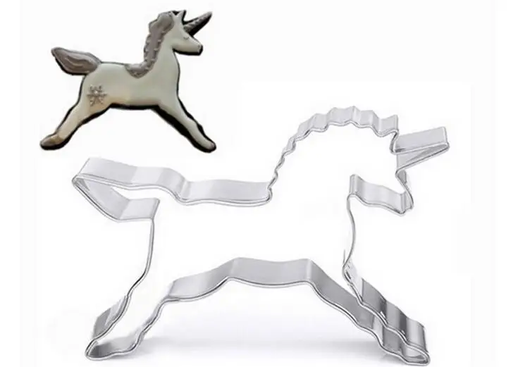 Leatchliving высококачественный нож для печенья в виде единорога