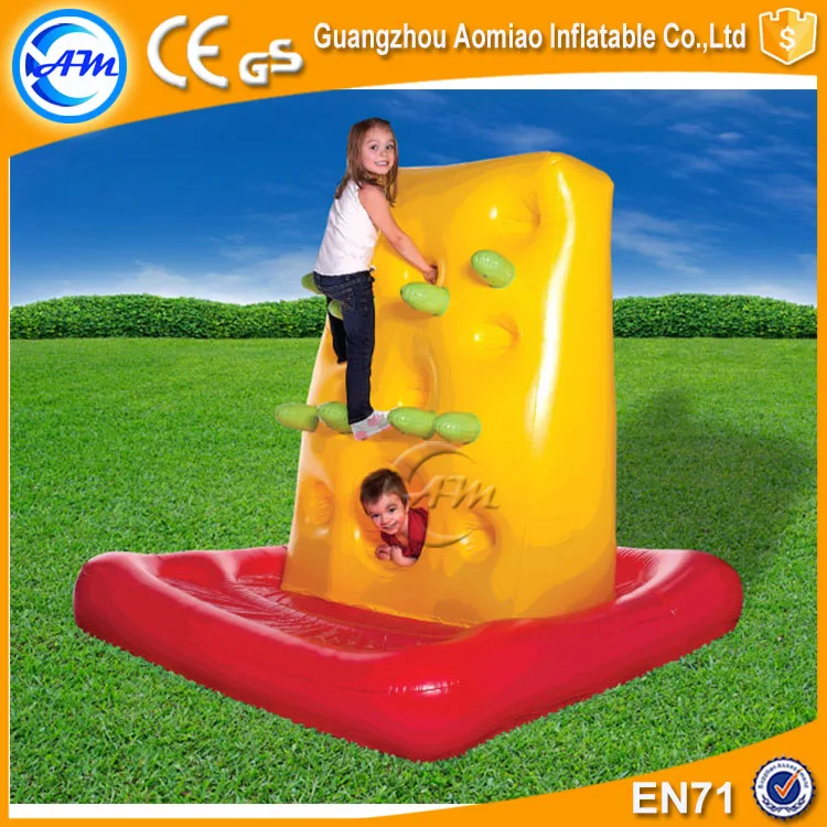 Kids Inflatable Climbing Wall Inflatable Rock Climbing Game Outdoor Interactive Sport Game for sale