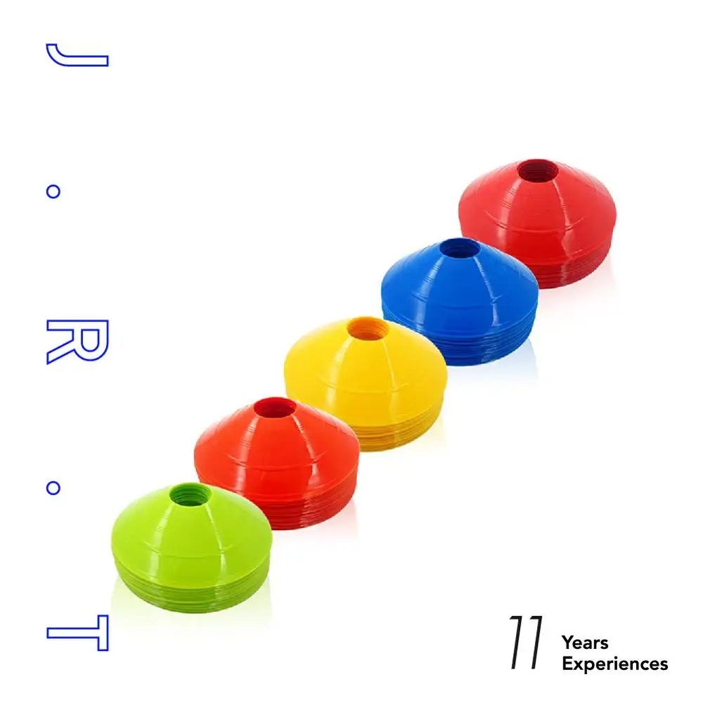Wholesale 2 inch PE Sports Football Training Cones Soccer Disc Cones