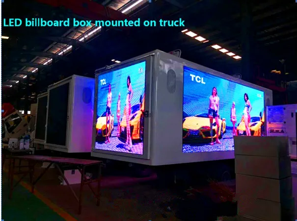 18ft LED Display Truck Body Box LED Billboard Box Mounted on Truck for Sale to Canada