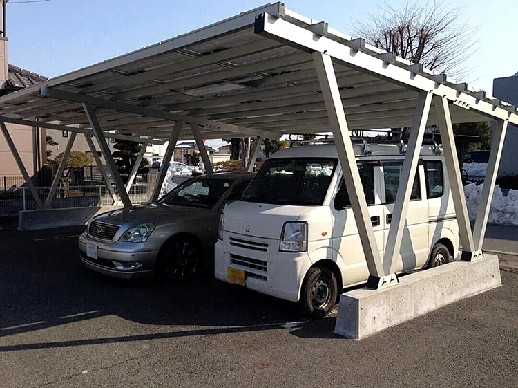 Wholesale Price Aluminum Profile Waterproof Solar Carport System Powered Structural of Waterproof Mount Solar Carport System
