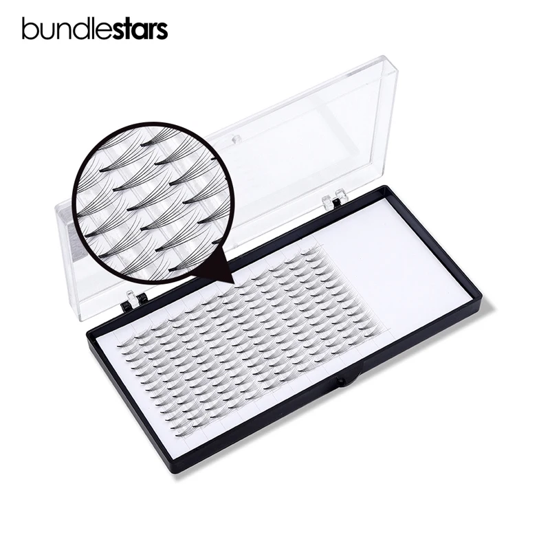 
New Arrival Wholesale Beauty Supply Russian Volume Lashes Pre Made Fans 3D 5D Short Stem made in China 