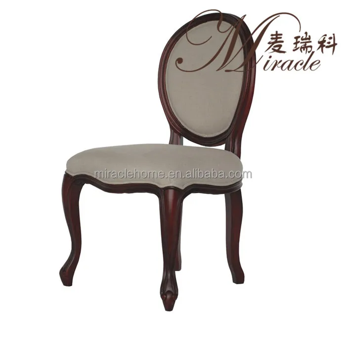 French Style Classic Design Round Back Dining Room Chair
