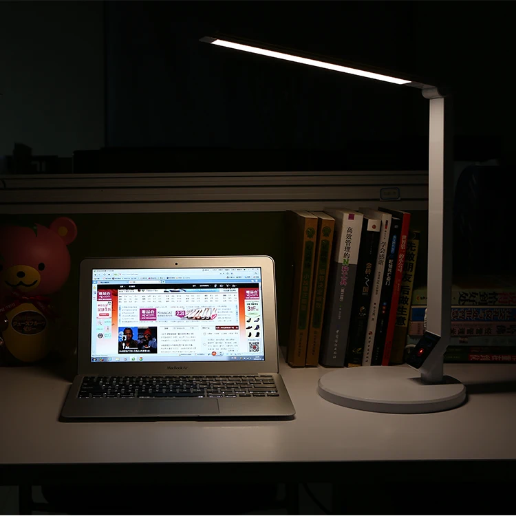 Современный вид touch затемнения складной 340 led офиса стол исследование лампы