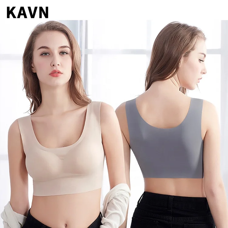 china 3 Colors 5 Sizes Stock Ladies Sexy Seamless Bra Leisure Comfortable No Rims Body Shaping Yoga Sleeping Ahh Bra