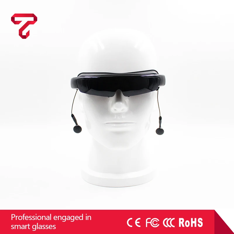 98inch 3d Video Glasses Vr Goggles 1080p Hmd Portable Personal Cinema Theater Support Av Input And Vga Input Computer Glasses