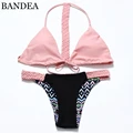New Sexy Swimwear Bikini Sweet Pink Bandage Bikini Brazilian Swimsuit Bathing Suit Beachwear Maillot De Bain