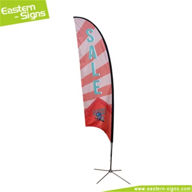 Jiangmen polyester trade fair pop up durable advertising feather flag banners