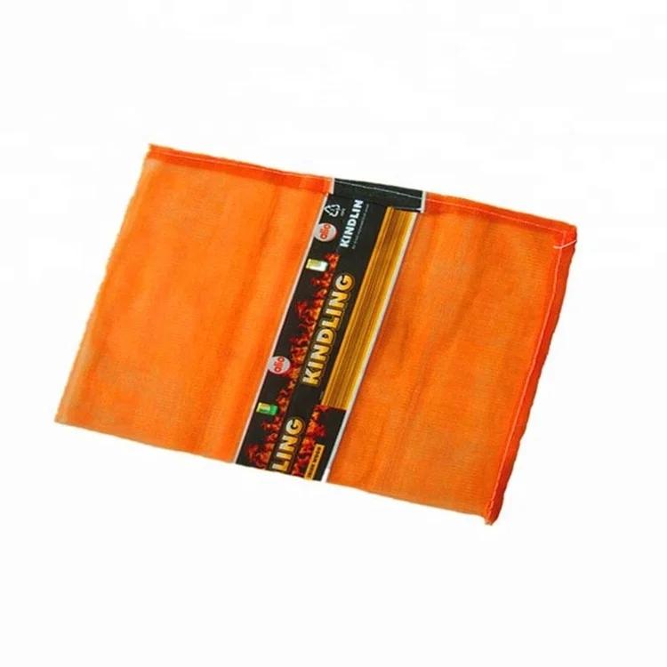 Orange Color Fruit Firewood Onion Raschel Mesh Bag for Packing Potatoes