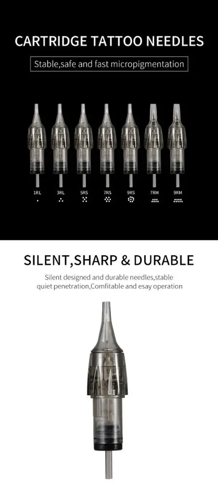 Стерилизованная гигиеническая универсальная тату-игла в индивидуальной упаковке для машинки для перманентного макияжа