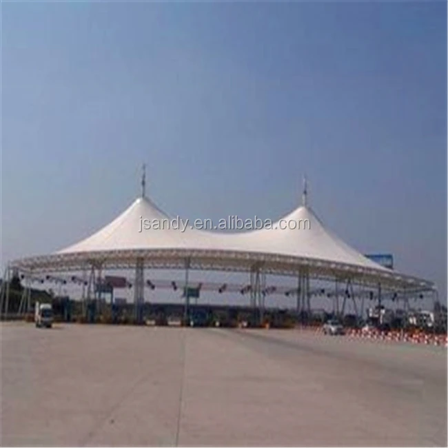 
New design PTFE Tension membrane and pvdf roof system & PVC tensile membrane structure 