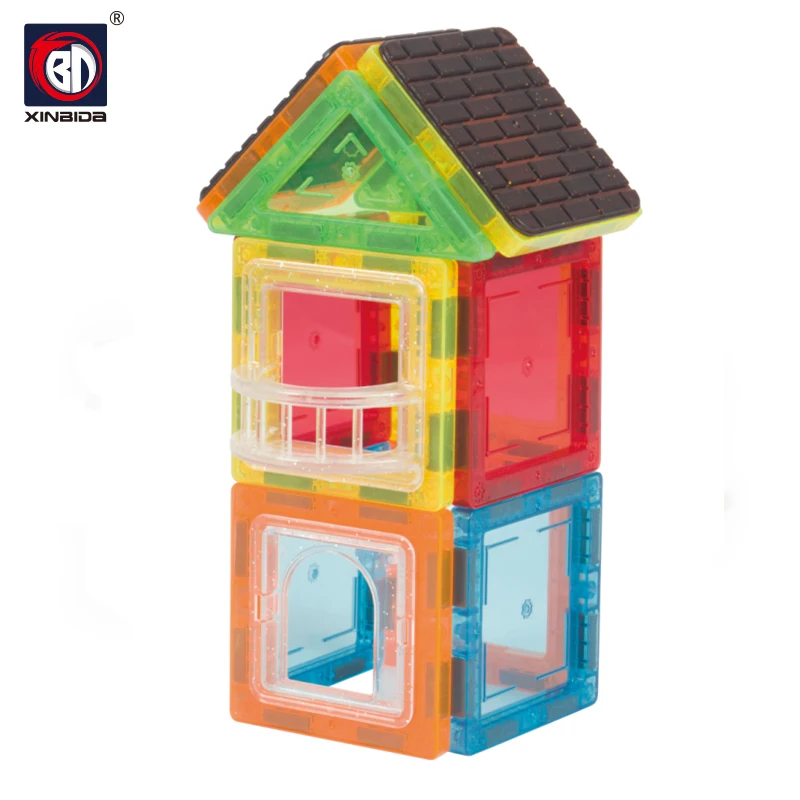 Building Toys Educational Magnetic Building Blocks Toys Set Preschool Strong Magnet 3D Puzzle Tiles