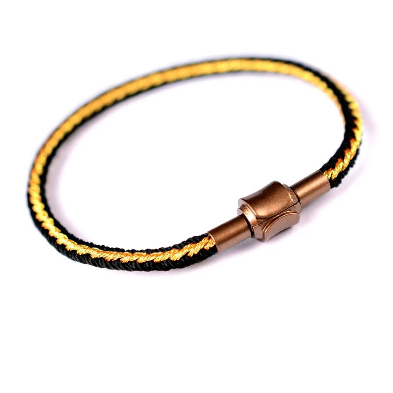 LONGJIE  manufacturer handmade DIY unisex lucky rope bracelet