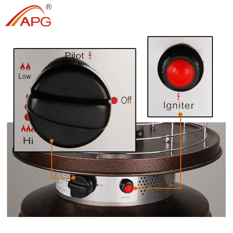 APG новый открытый газовый обогреватель