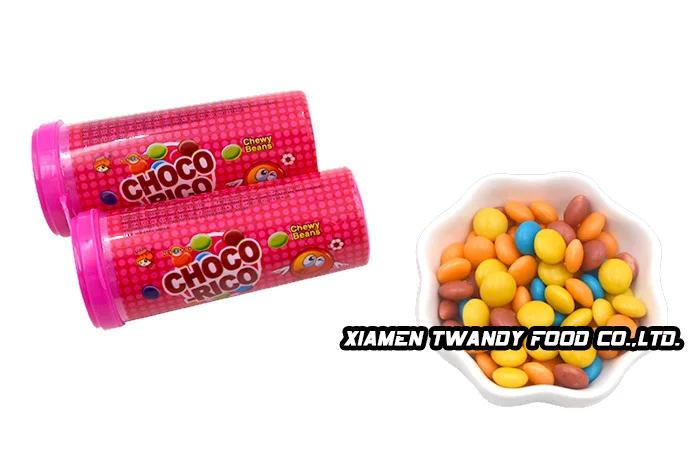 
Halal New cube packing chooc rico chewy beans candy 