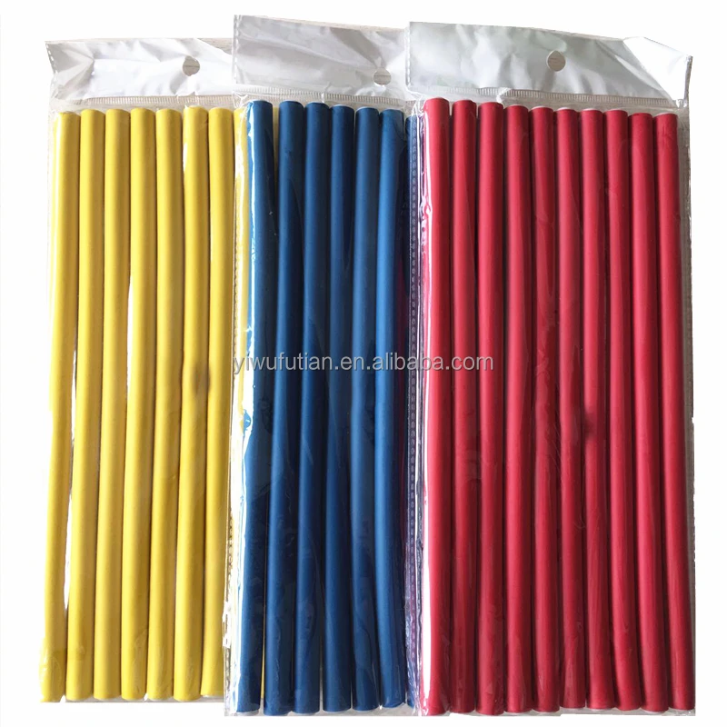 
10 Pcs/Set Hair Curler Curling Sticks Soft Foam Twist Flexi Rods 