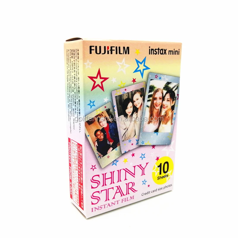 
Пленка Fujifilm Instax Mini, мгновенная блестящая Звездная пленка для камеры Mini 7s/Mini 9/Mini 8/Mini 25/Mini 50s/Mini 90 и т. д. 