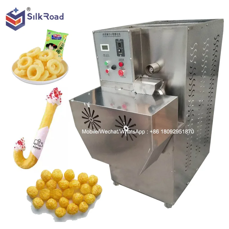 Corn Puff Cheese Ball Machinery/Corn Puffs Snacks Extruder Machine