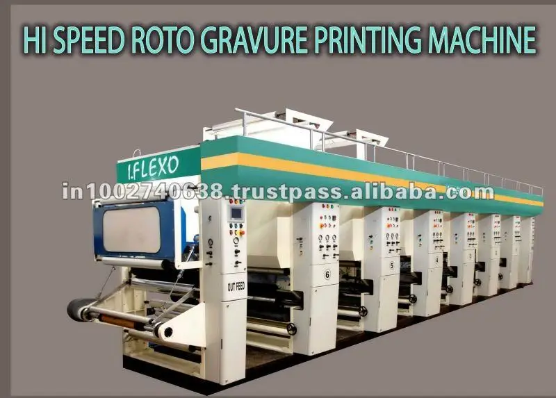 Roto гравюра 6 цветная печатная машина