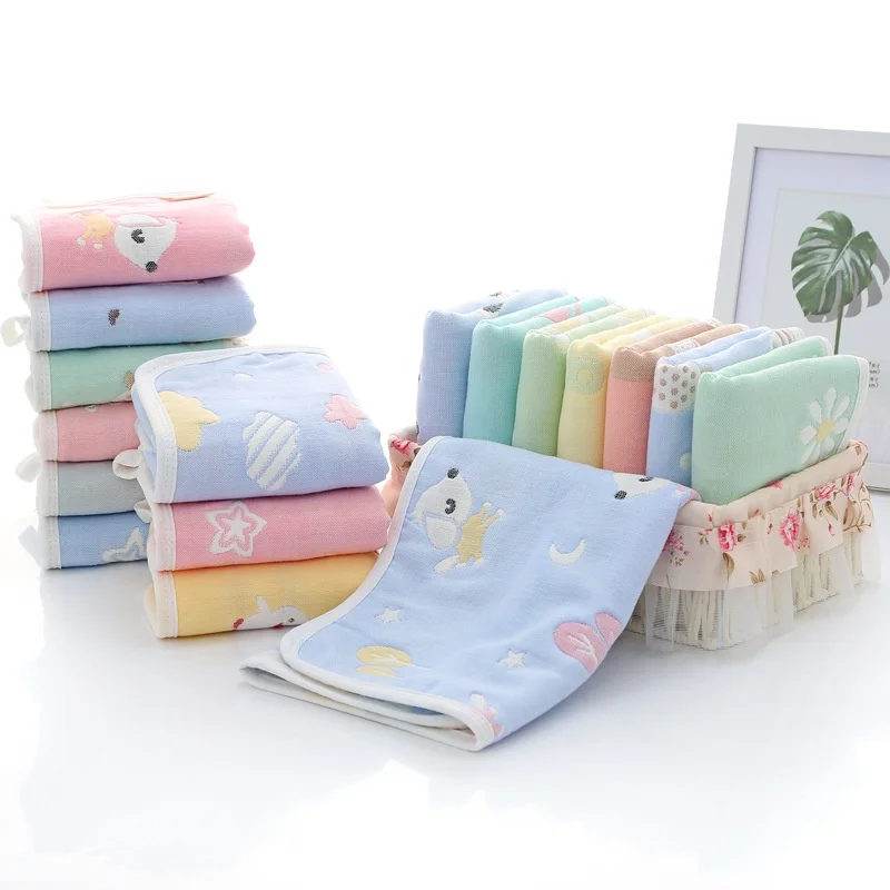 China factory supply oem super quality absorbent soft skin-friendly baby six layer gauze bath towel 100 cotton