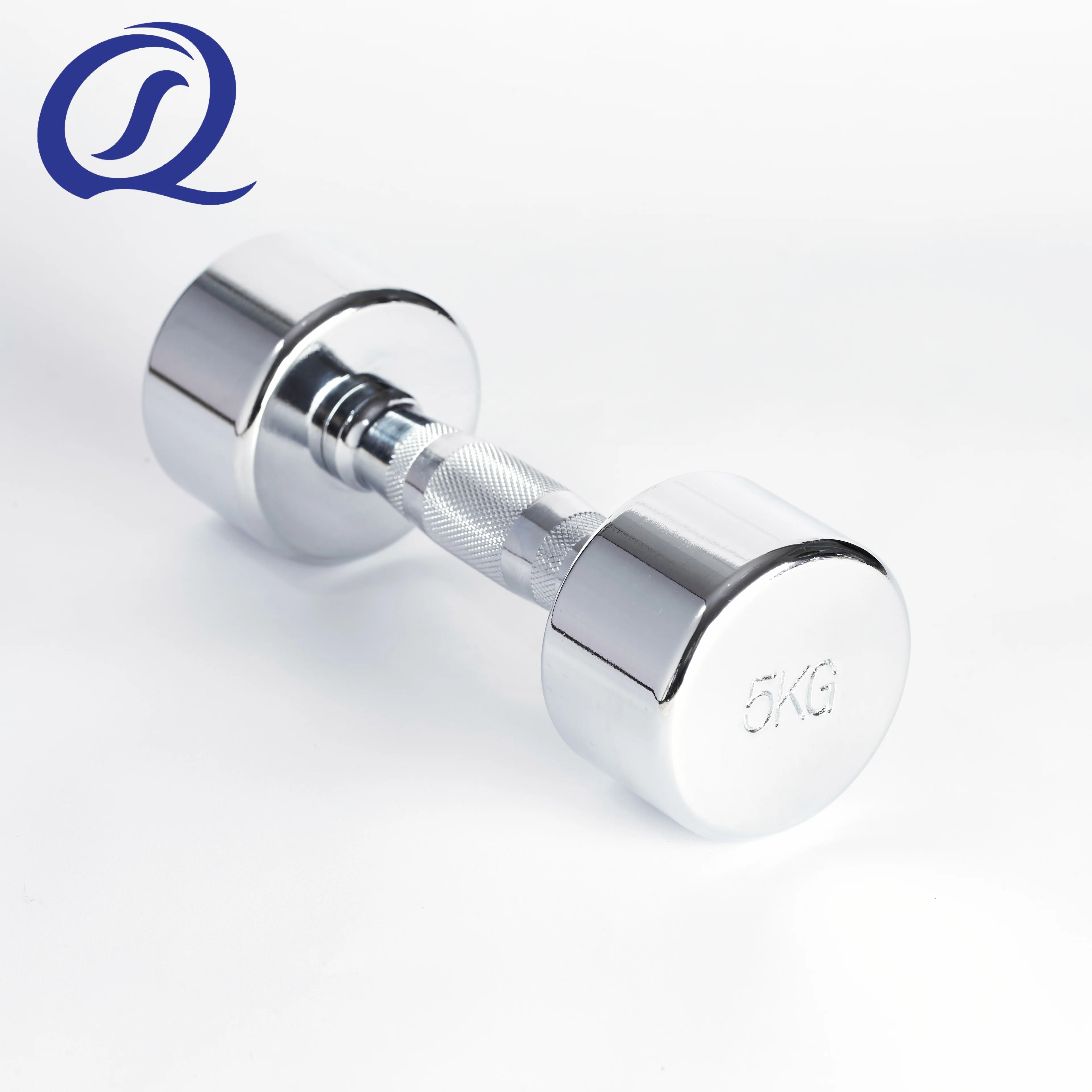 High Quality Electroplating Chrome Fixed Stainless Steel Dumbbell