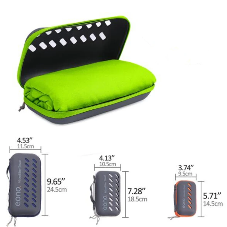 
 Супервпитывающее спортивное полотенце из микрофибры, быстросохнущее дорожное полотенце с сумкой для переноски  