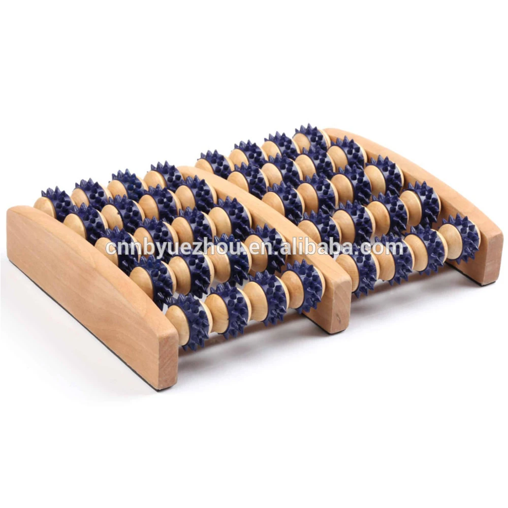 Wholesale Body Care Foot Roller Stress Relief Wooden Feet Massager