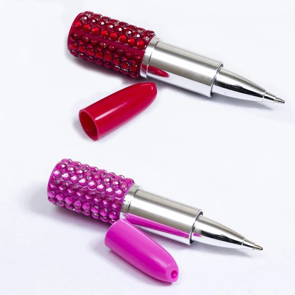 Licheng BP189A Cheap Bling Bling Lipstick Style Fancy Pen