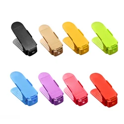 Top Seller Home Accessories Plastic Colors Double Layer Adjustable Shoe Slots Organizer Holder Closet Space Saver Opp Bag 5 Pcs