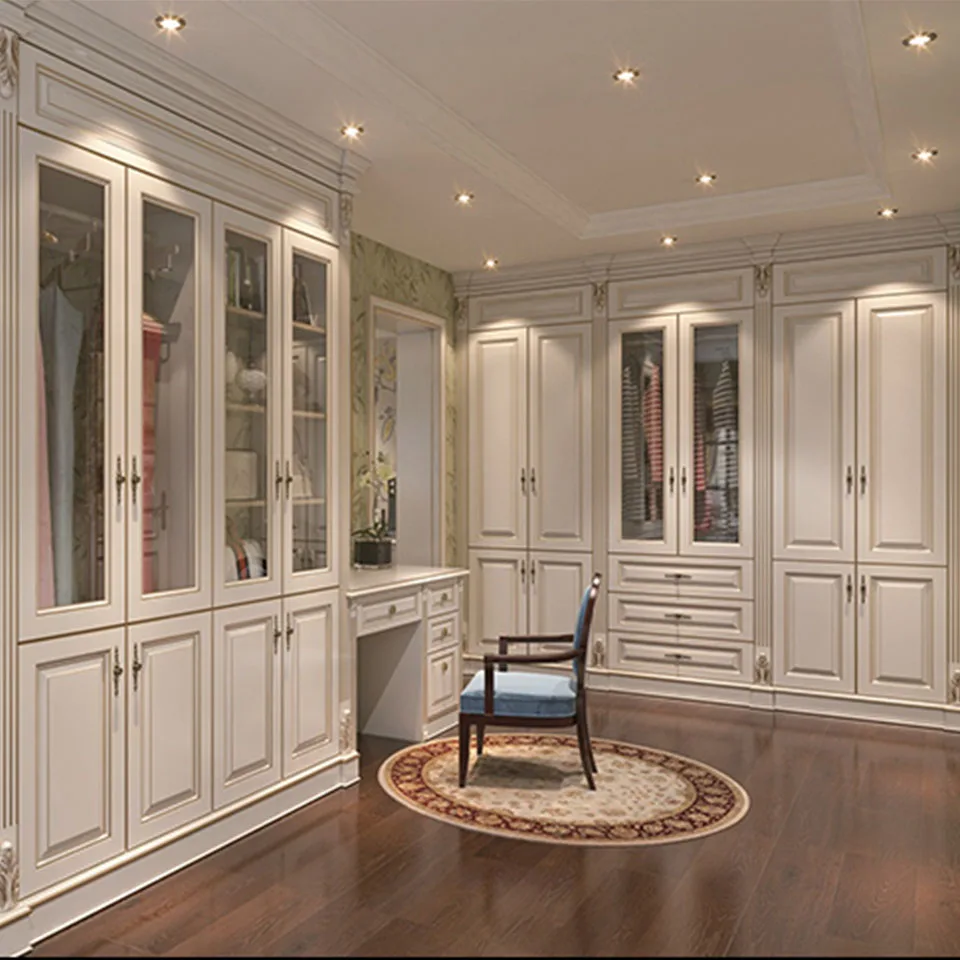 Большая роскошная деревянная витрина, мебель для винного шкафа