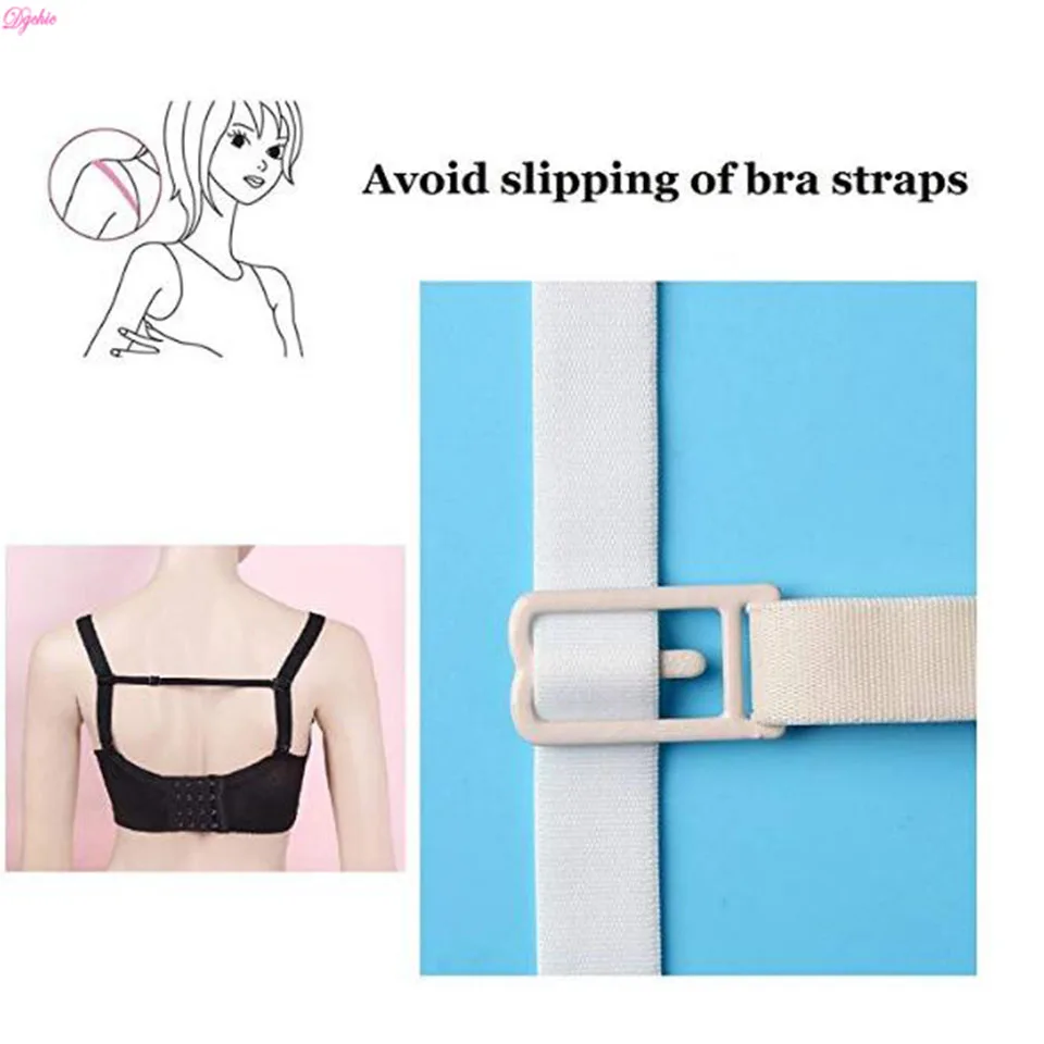 High Quality waterproof  Women Bra Elastic Adjustable and Nylon Racer Back Strap Holder  Non-slip Lingerie