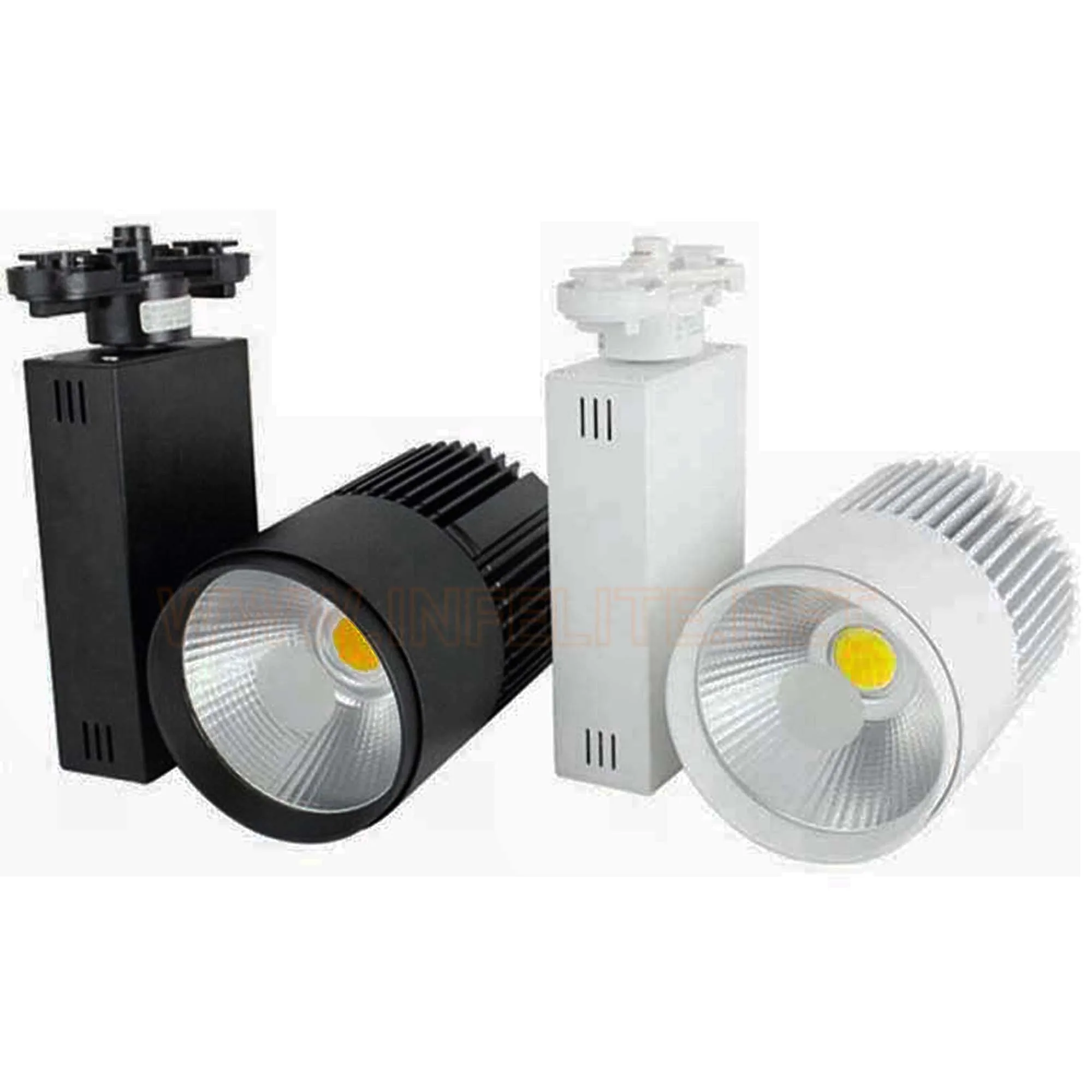 IN-TL106 CE RoHS Side Driver Box COB 10W 15W 20W 30W LED Track Light Rotatable Spotlight Lamp Fixture Lighting