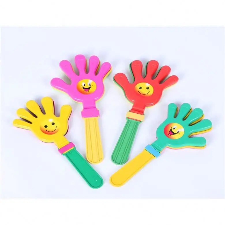 
ZH2010 Party cheering hand clap toy plastic hand clapper with logo printed 