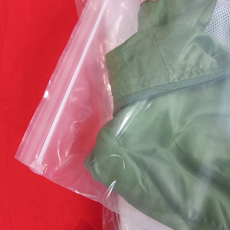 POLYSMARTS Mailing Usage Clear Printed Zipper Bag For Cosmetic, 2018 Alibaba Supplier Custom Poly Bag