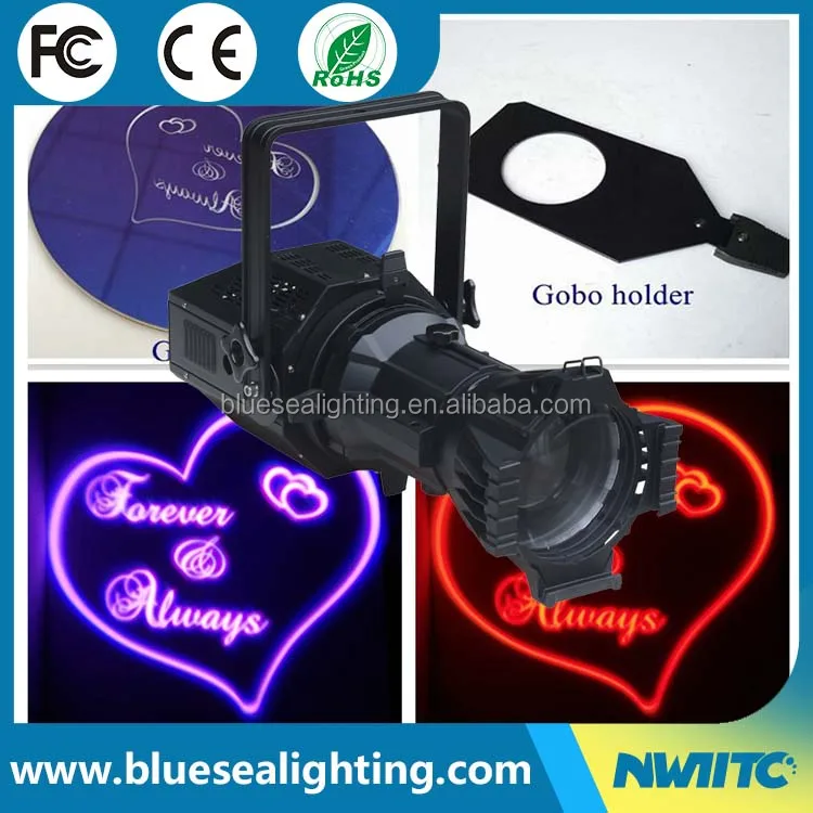 S-9 FCC CE Rohs 180w rgbw 4in1 stage light ellipsoidal profile spot led leko stage lights